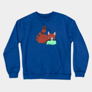 Sleepy Red Panda Crewneck Sweatshirt